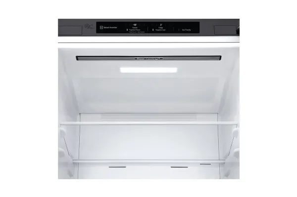 LG GBB61PZJMN - Køleskab/fryser - bund-fryser - bredde: 59.5 cm - dybde: 68.2 cm - højde: 186 cm - 341 liter - Klasse E - skinnende stål