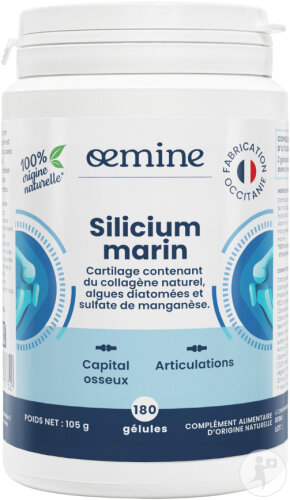Oemine Silicium Marin Complément Alimentaire 180 Capsules