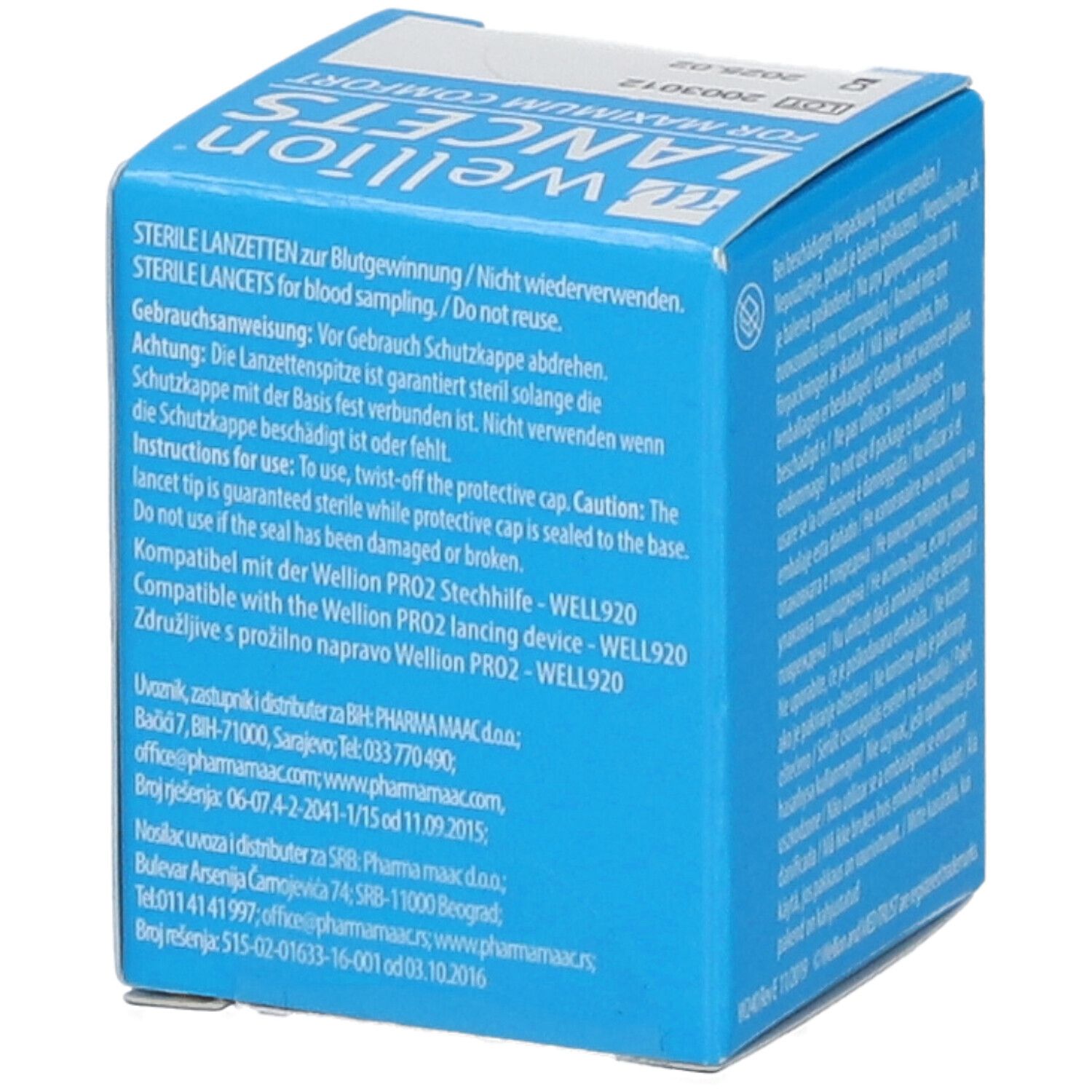 Wellion® Lanzetten 28 g 0,37 mm