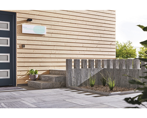 FLAIRSTONE natuursteen terrastegel Gneis Arctisch grijs 60 x 40 x 3 cm