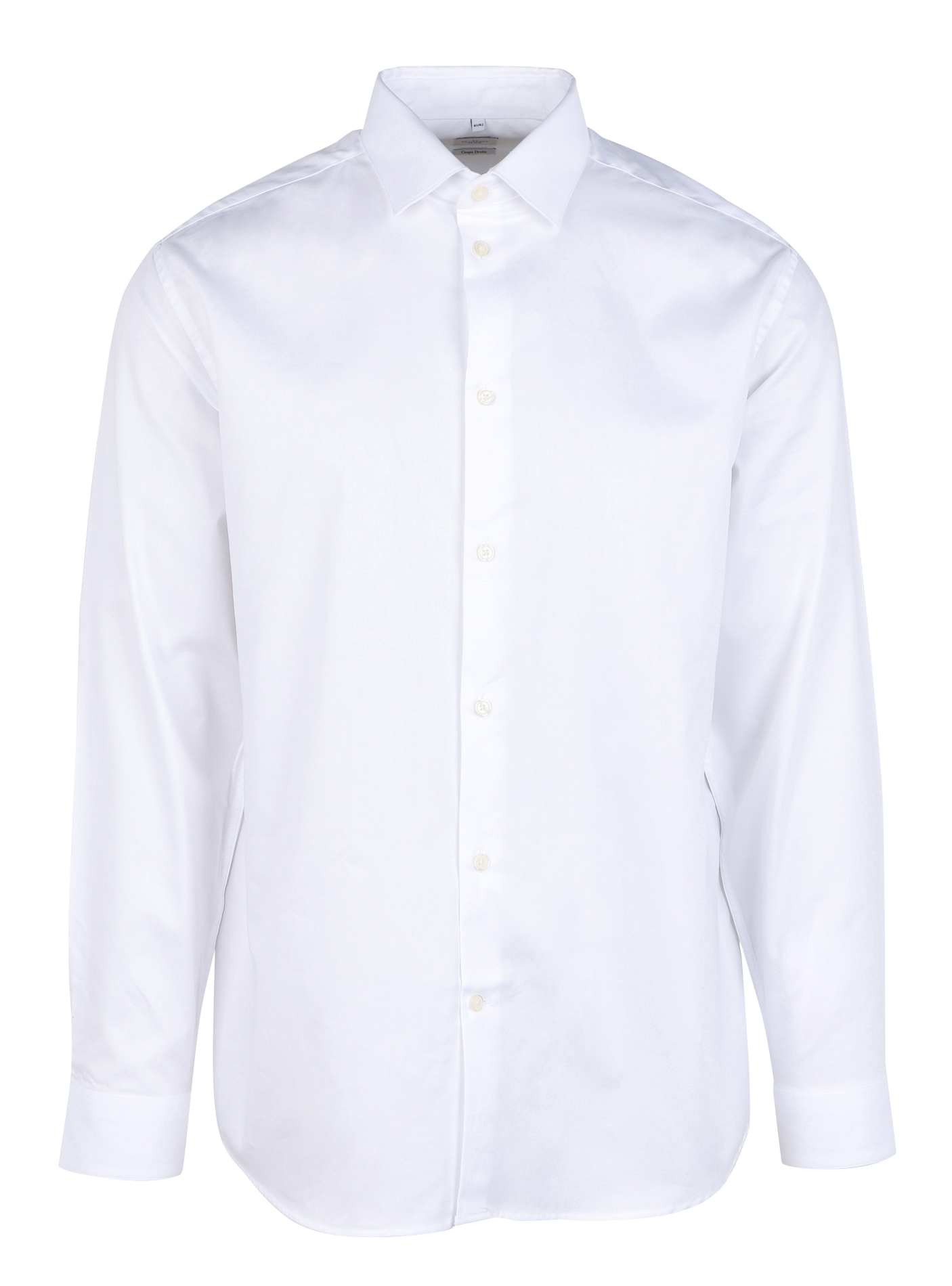 LAAVE - Chemise droite col classique en coton | Blanc