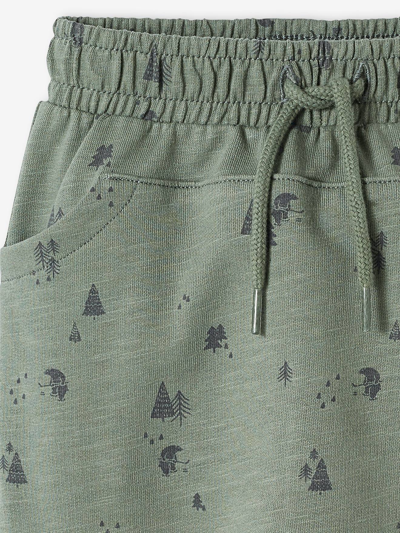 Calças de fleece cinza claro mesclado para bebê menino
