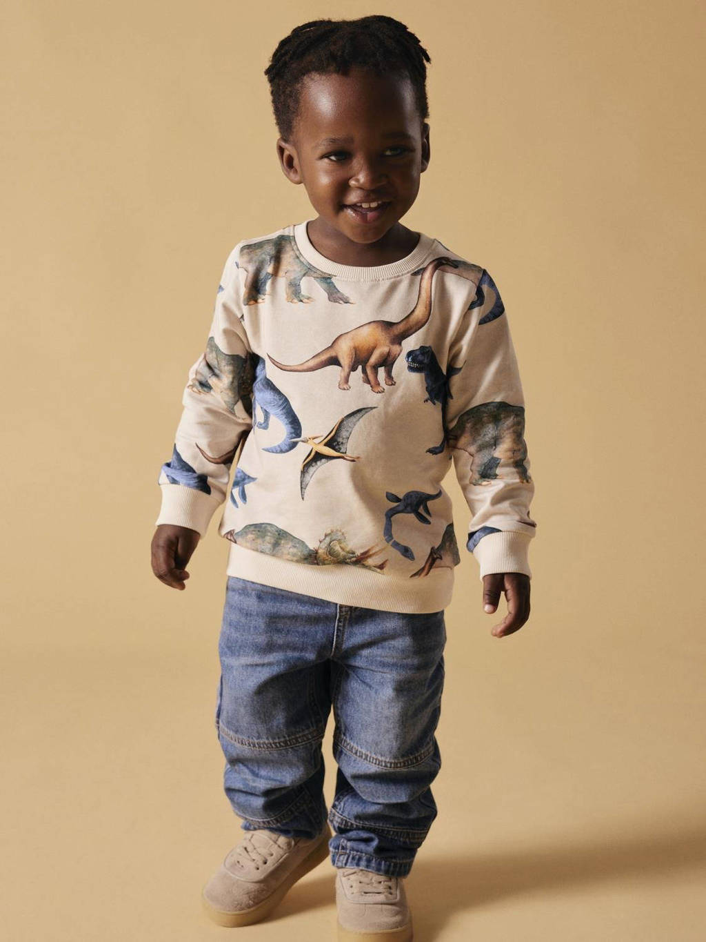 NAME IT sweater NMMKASMIR met all over print ecru/multicolor