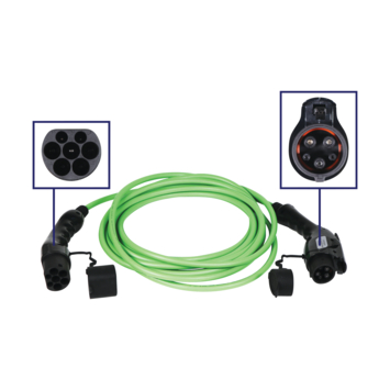 Blaupunkt Electric Verhicle 1 Fase laadkabel type 1 16Ah capaciteit