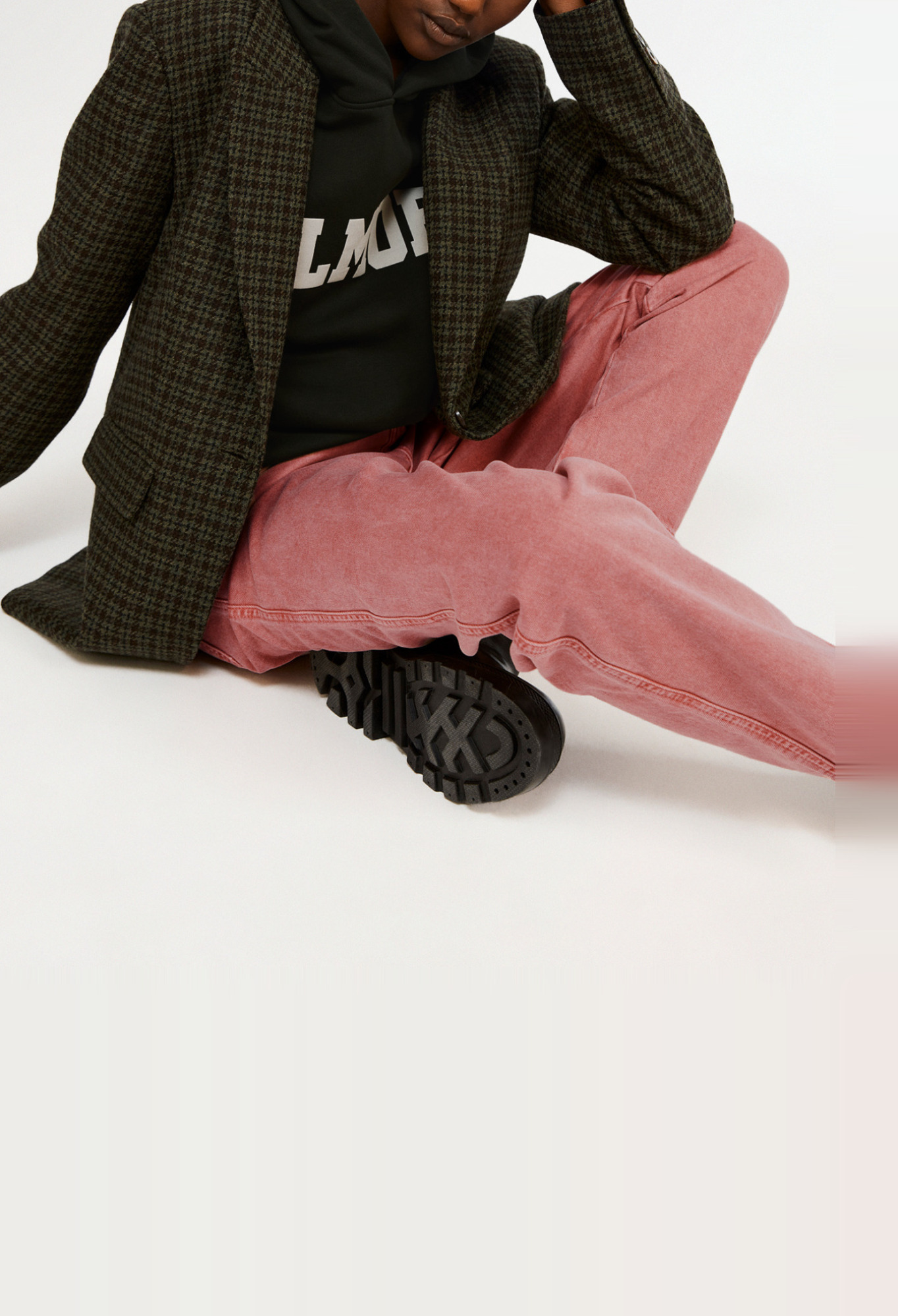 Veste oversize en laine recyclee