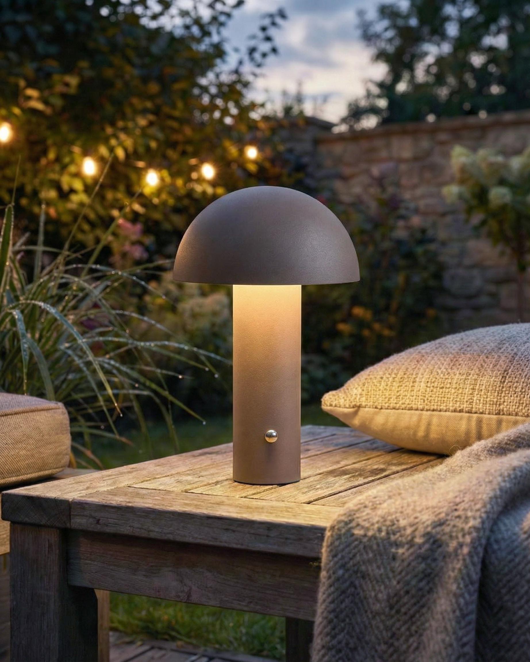 LED draadloze tafellamp BOJO met dimmer Metaal Bruin