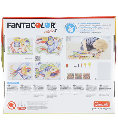 Quercetti Stickmosaik - FantaColor Modular 2 - 300 Teile - 00851