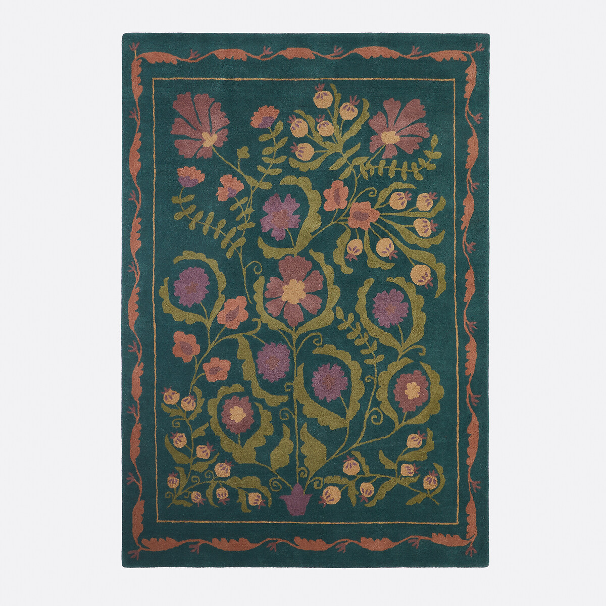LA REDOUTE INTERIEURS<br>Tapete de lã com motivos florais, Antonia