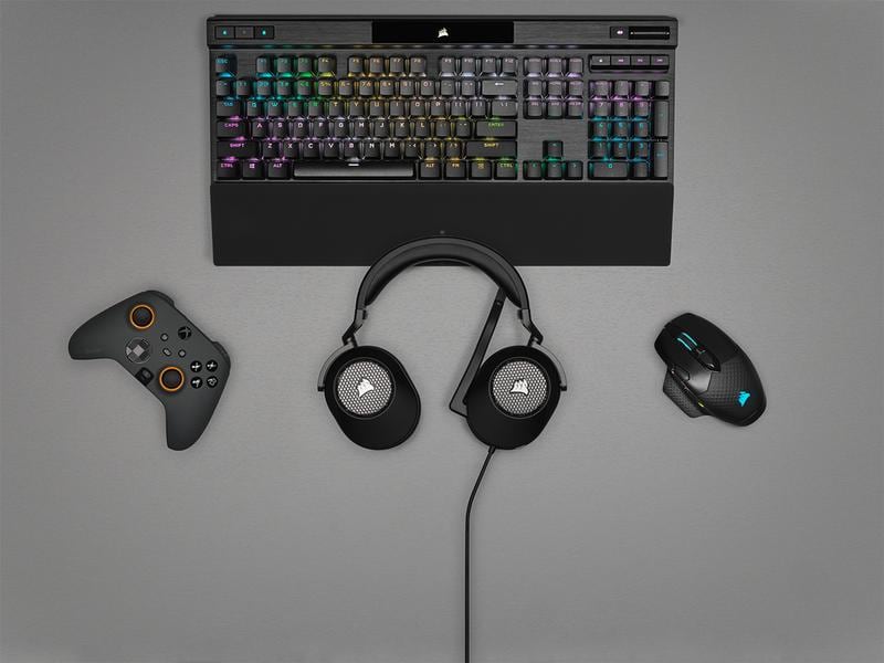 Corsair Headset HS65 Surround Schwarz Gaming Headset mit Surround Sound