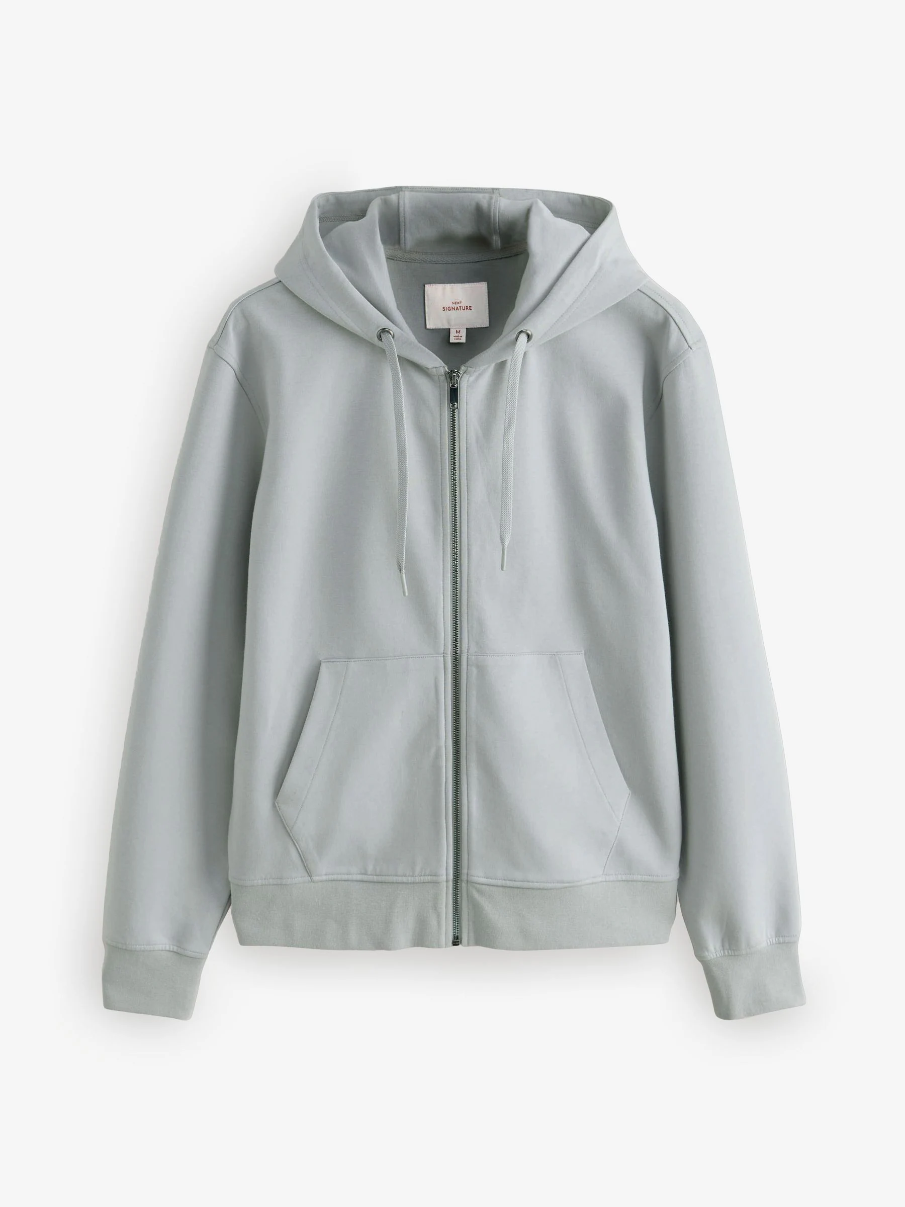 Ice grey - Signature Soft Touch Modal Full Zip Hoodie