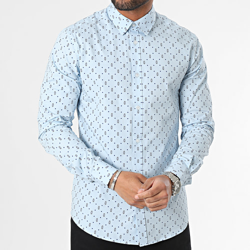 Chemise Manches Longues Andy Bleu Clair