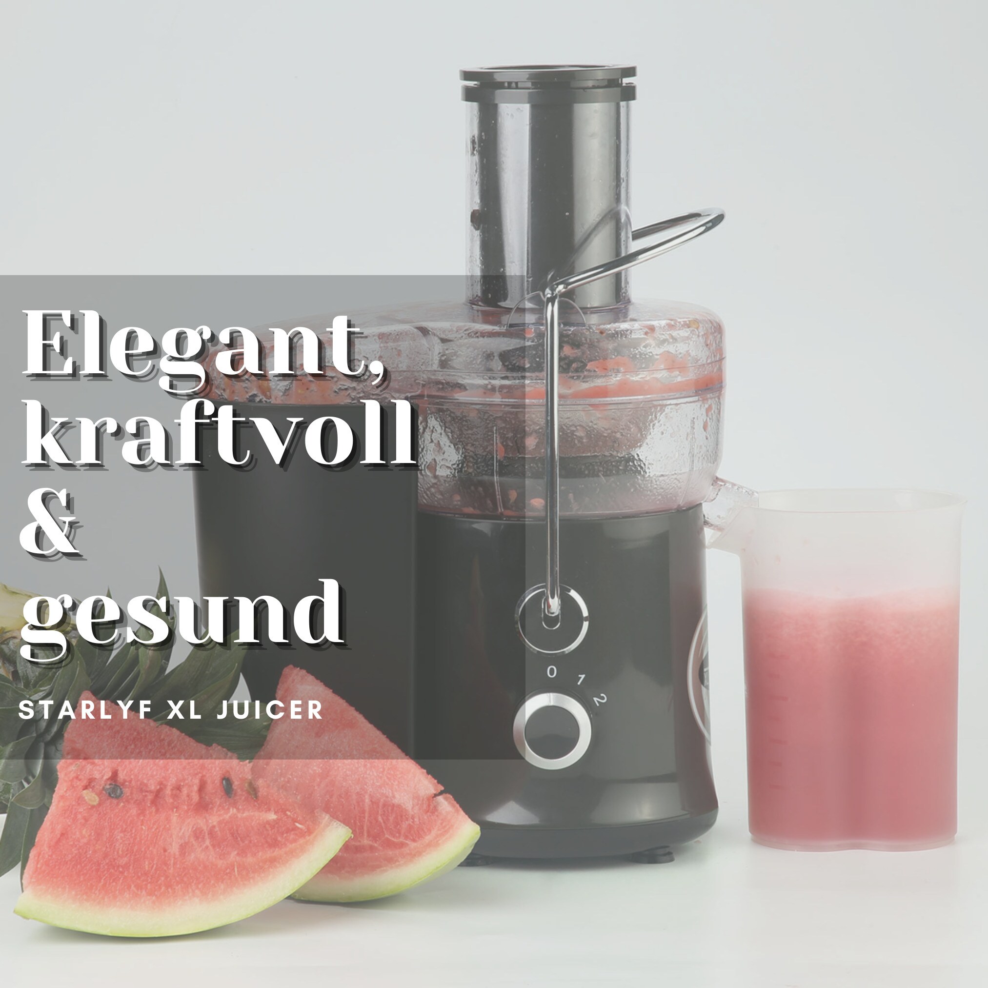 Starlyf® Entsafter- Zentrifugenentsafter ganze Früchte XL Juicer