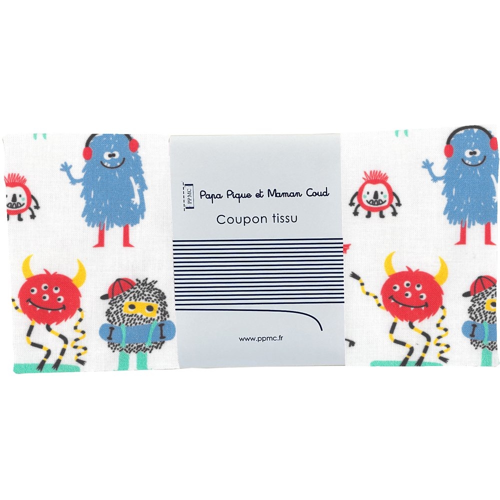 Coupon Tissu 50 Cm Petits Monstres