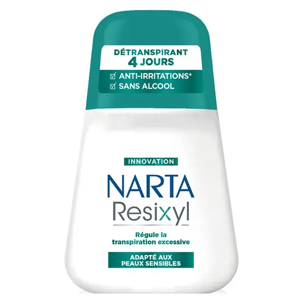 Desodorante antitranspirante roll-on Narta Resixyl para mulheres, 50ml