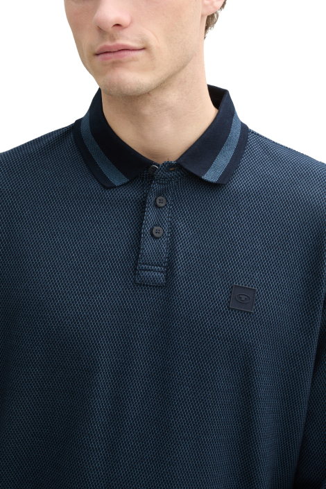 Tom Tailor blauwe heren polo