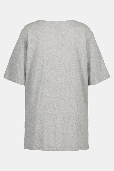 T-Shirt, V-Ausschnitt, Relaxed, Halbarm