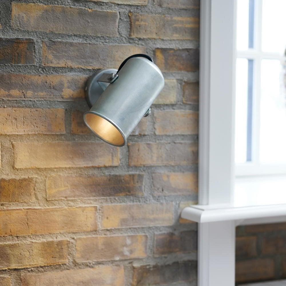 Porter wandlamp in zink E27