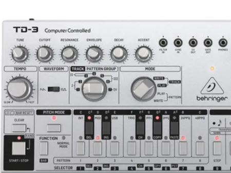 Behringer TD-3-SR Bass line synthesizer sølv