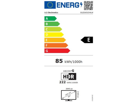 LG - TV OLED 4K 164 cm OLED65G54LW evo OLED G5 2025