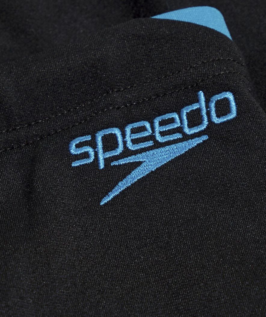 Speedo lange badebukser til mænd - Hyperboom Splice - Sort/blå