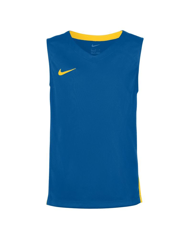 Maillot de basket Nike Team Bleu Royal & Jaune pour enfant