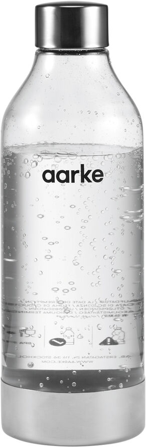 Aarke Kitchenware PET Polished Steel - Water Bottle Transparent