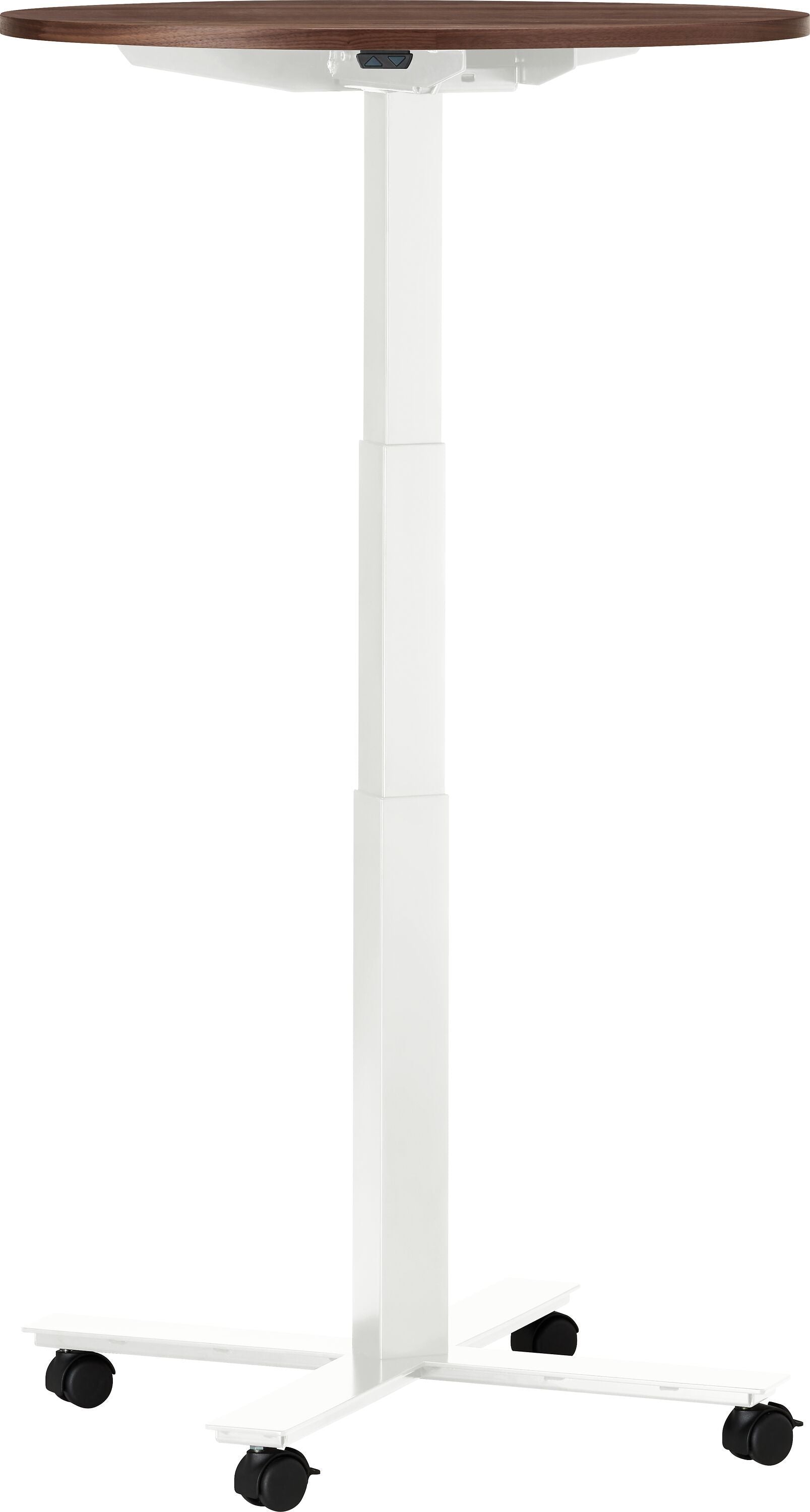 FLEXCUBE Besprechungstisch höhenverstellbar - Nussbaum / H: 66.5 cm