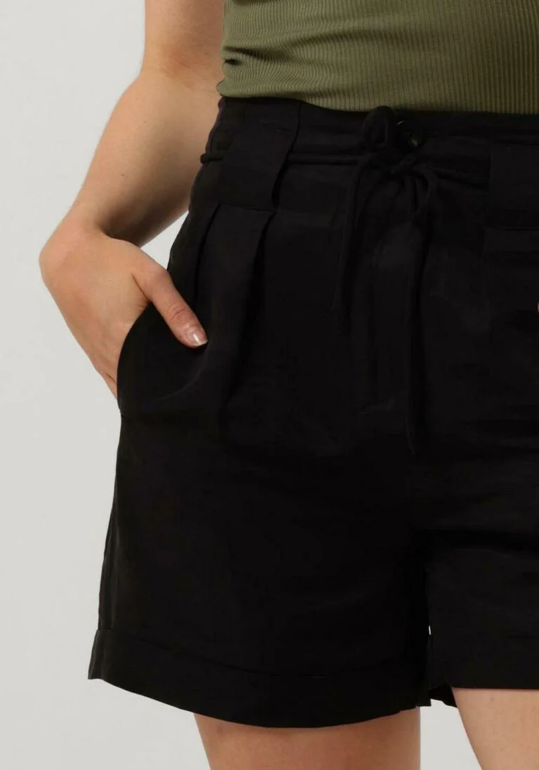 SCOTCH & SODA zwarte scotch & soda shorts high rise belted shorts