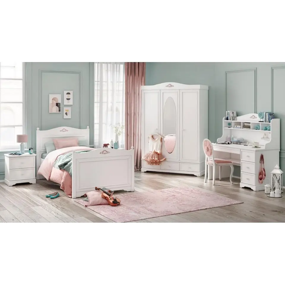 Rustic boekenkast kast wit meisjeskamer