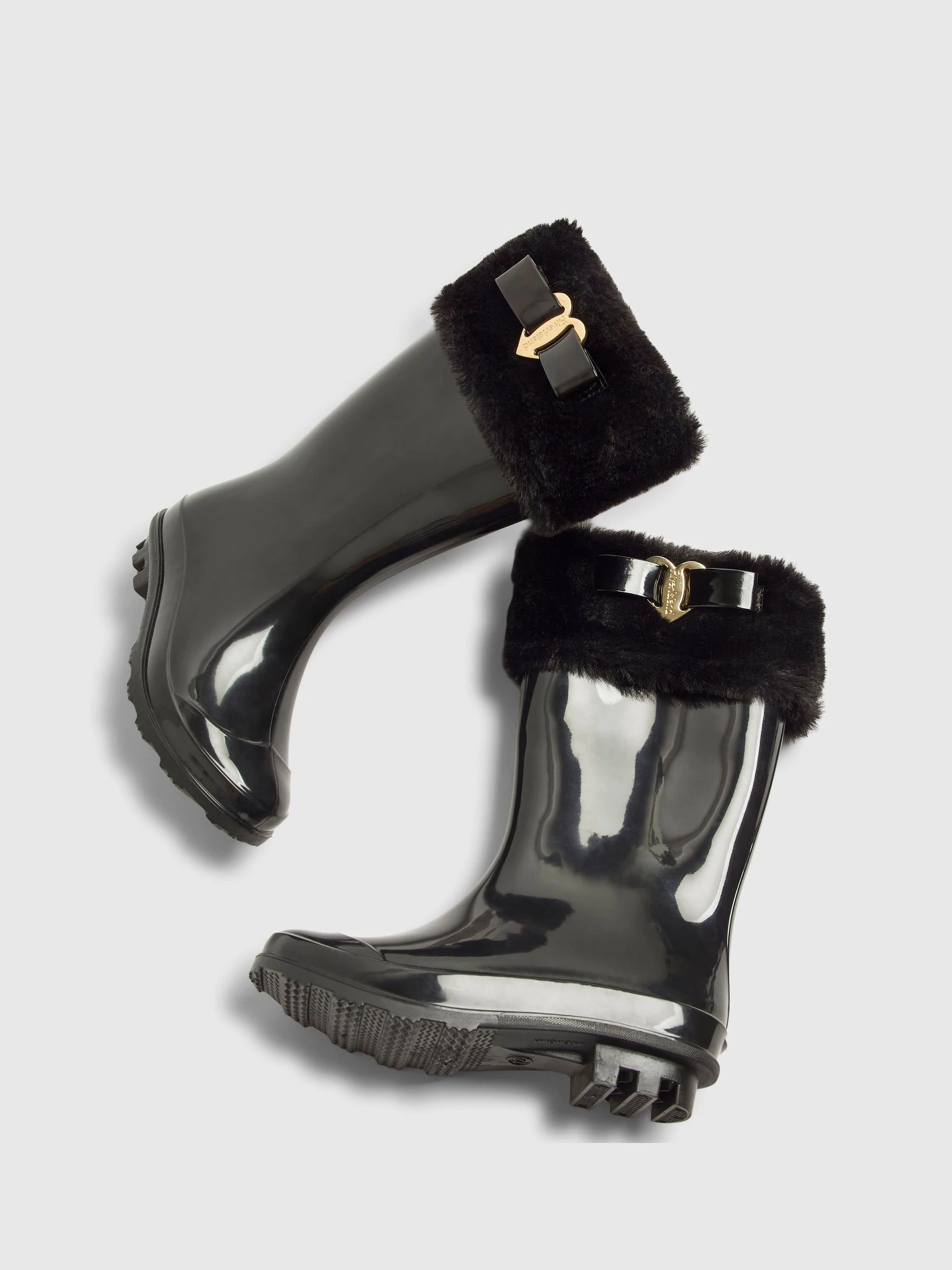 River Island Fur Lined Glitter Wellies