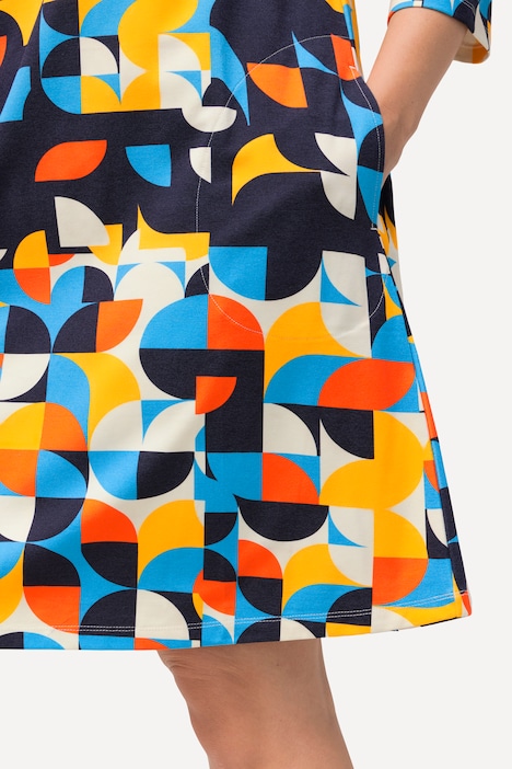 Minikleid, Punto di Roma, U-Boot-Ausschnitt, 3/4-Arm