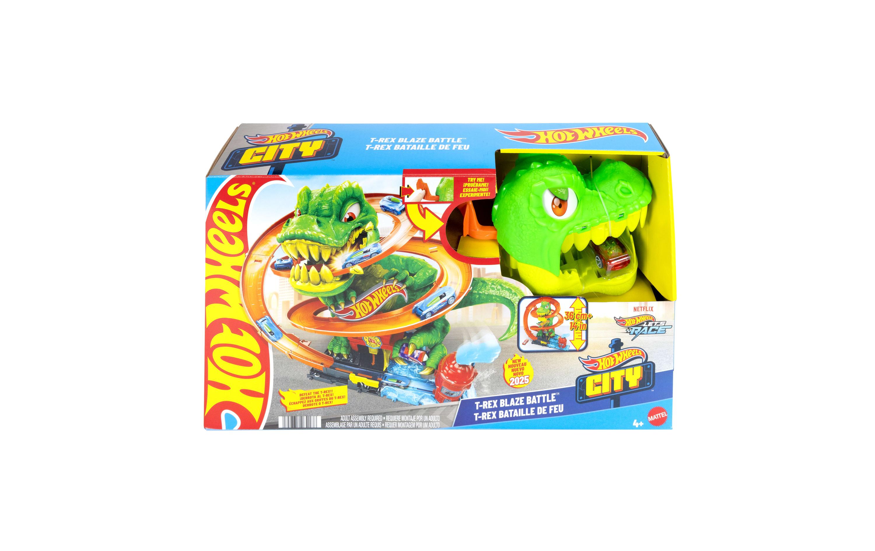 Hot Wheels City T-Rex-SchlachtSpielzeugfahrzeug
