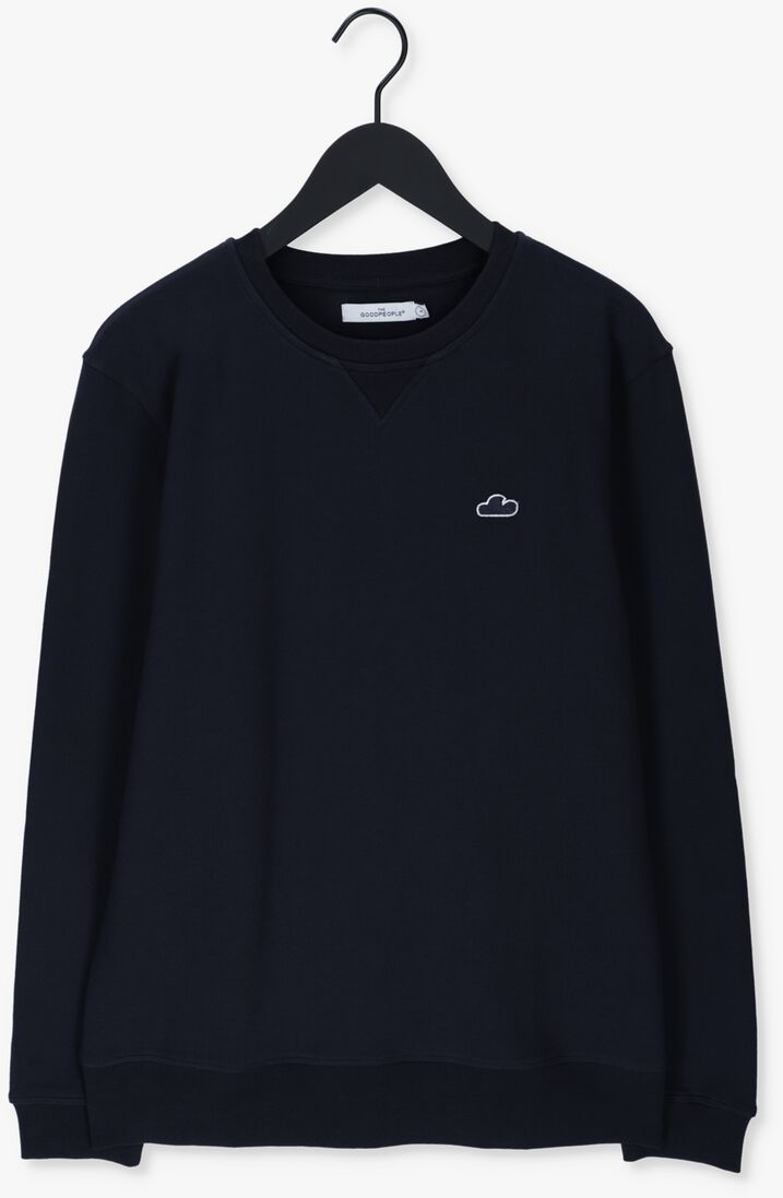 THE GOODPEOPLE donkerblauwe the goodpeople sweater liam