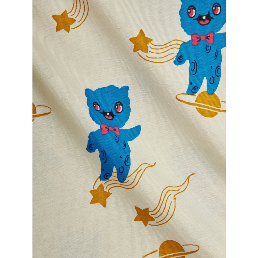 Køb Mini Rodini Off-white Aliens AOP Ss Tee