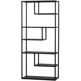 Regalschrank TEUN 85 x 188 cm schwarz
