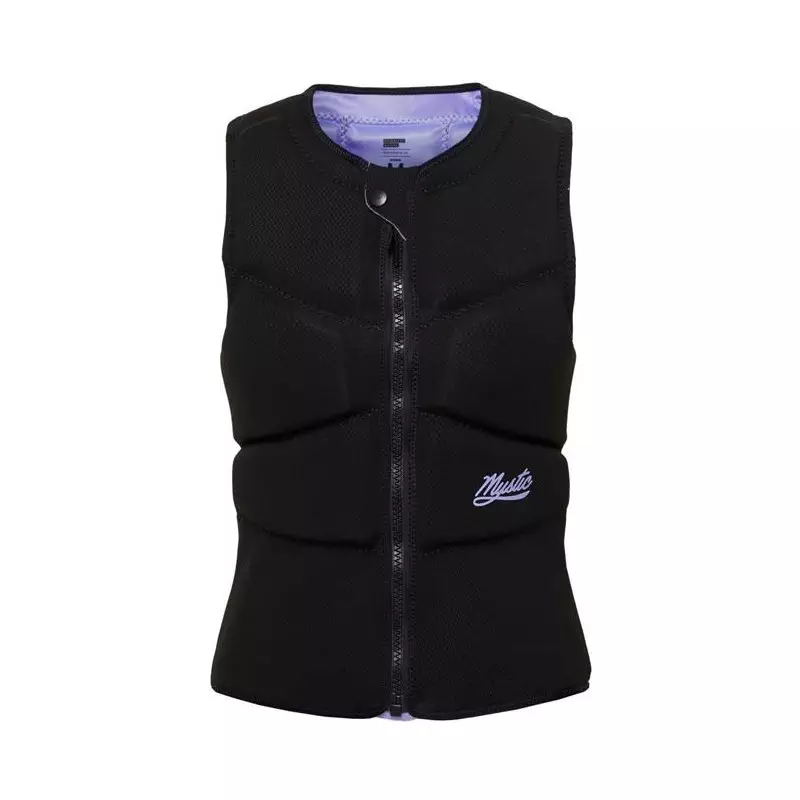 Gilet impact kitesurf/windsurf femme MYSTIC Ruby Front Zip Black / Purple