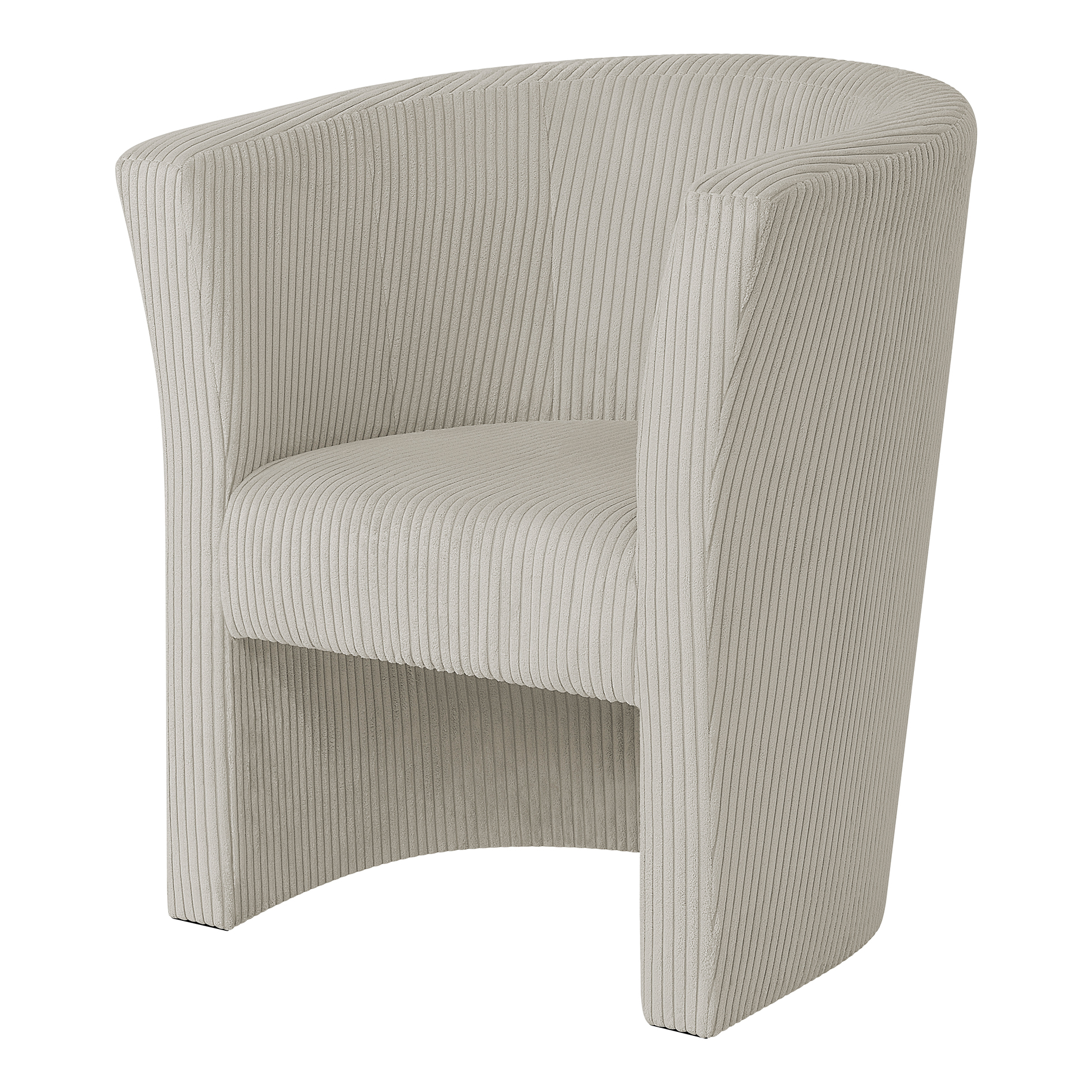 Cocktailsessel - creme - Cord - 76 cm hoch