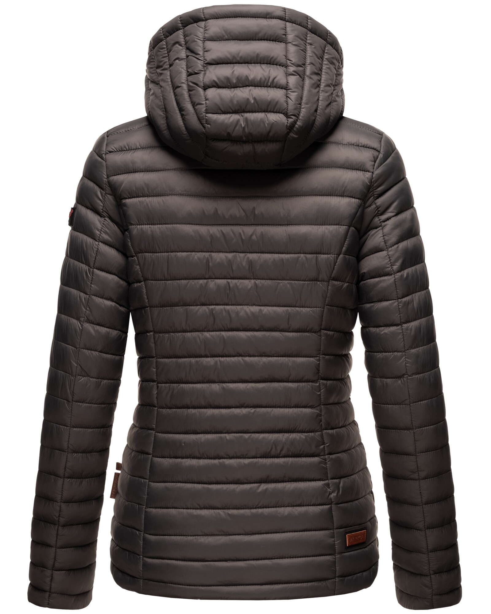 MARIKOO Damen Steppjacke Übergangsjacke mit kontrastfarbendem Reißverschluss Asraa
