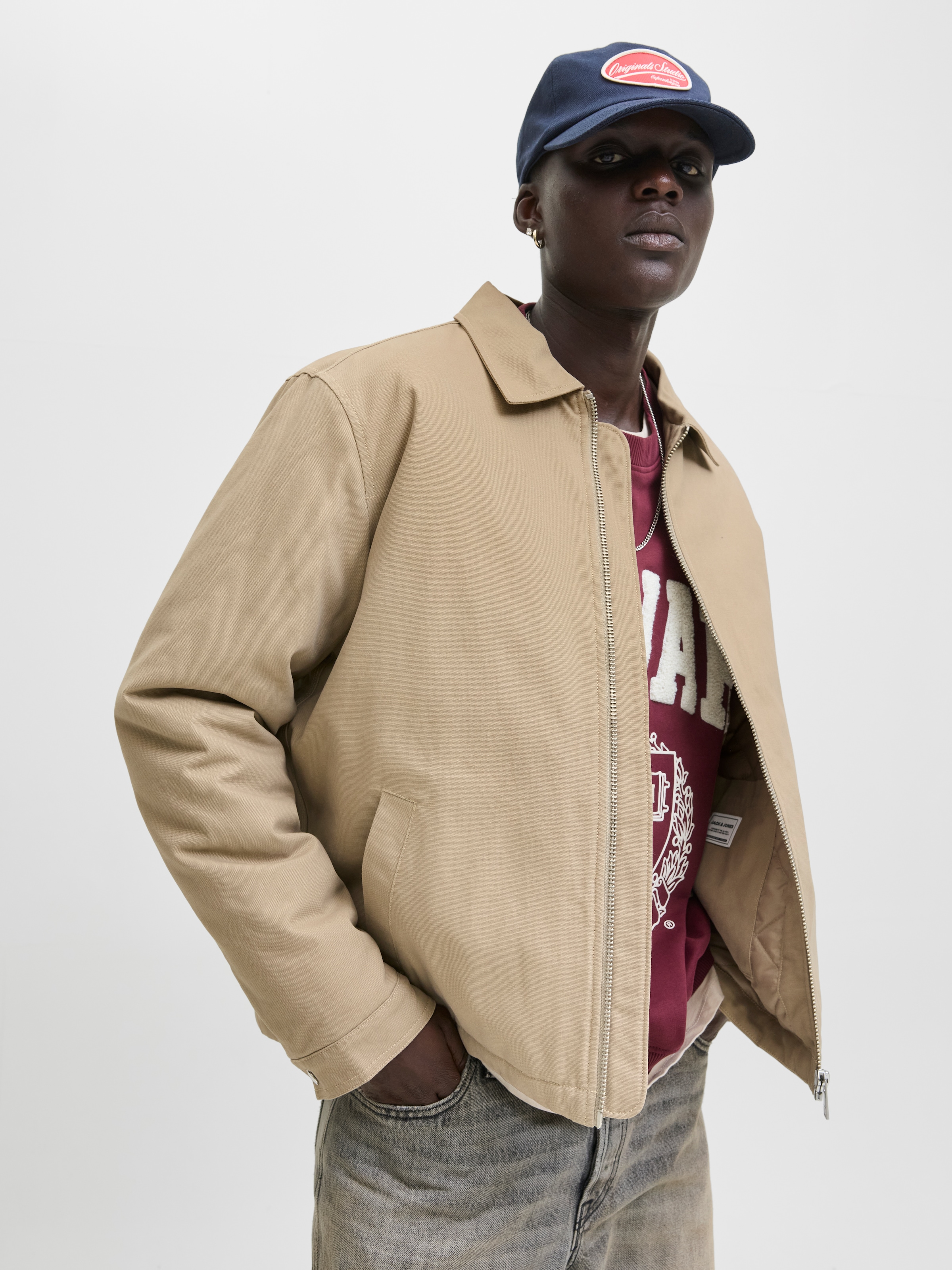 Jack & Jones Outdoorjacke »JJEDOVER WORKER JACKET NOOS« ohne Kapuze