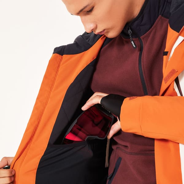 Veste de ski OAKLEY TNP TBT INSULATED JKT ARCTIC WHITE / GINGER