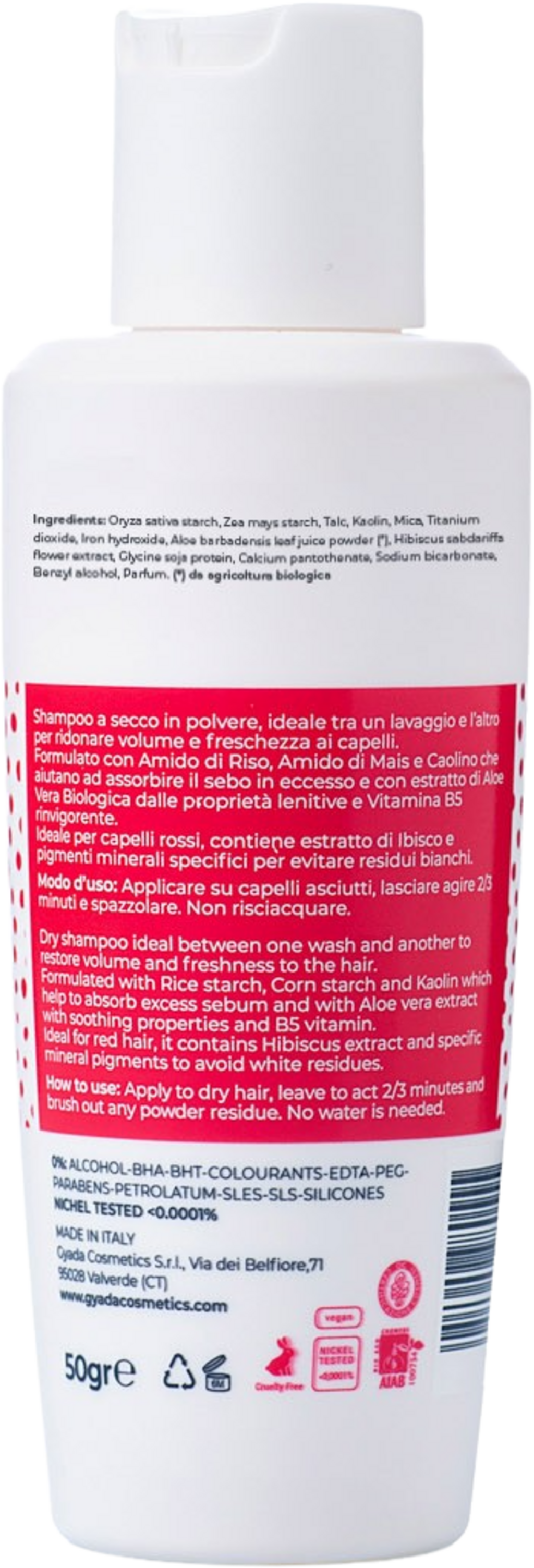 GYADA Cosmetics  Trockenshampoo Rotes Haar, 50 ml