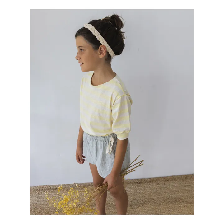 Búho Short Texturé Elastiqué | Gris clair