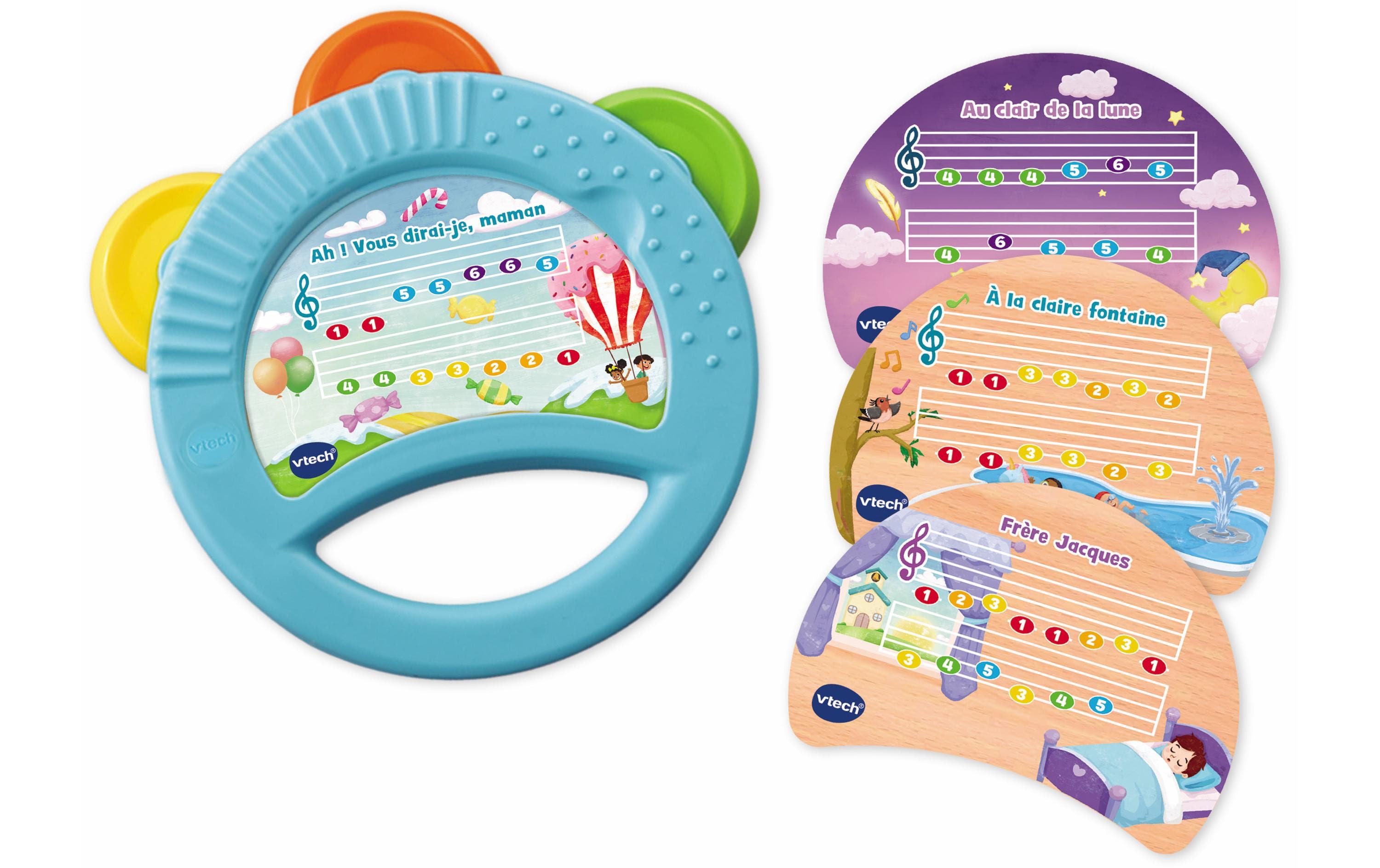 Musikspielzeug Xylo-Tambourin lumi magique -FR-Kinderinstrumente