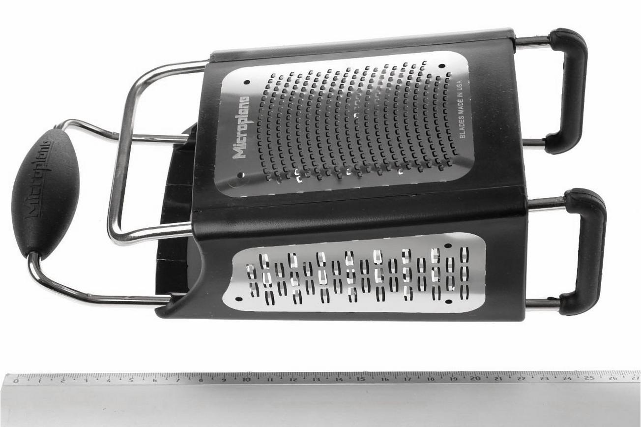 Microplane 4 zijdige rasp Box Grater zwart