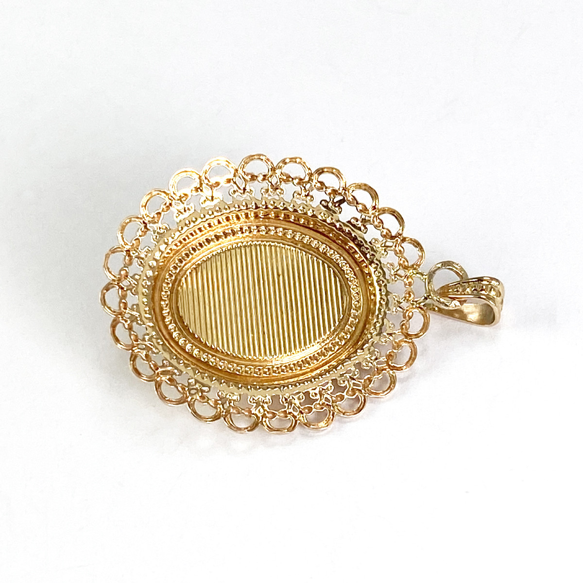 Pendentif d'occasion or 750 jaune perle de culture blanche
