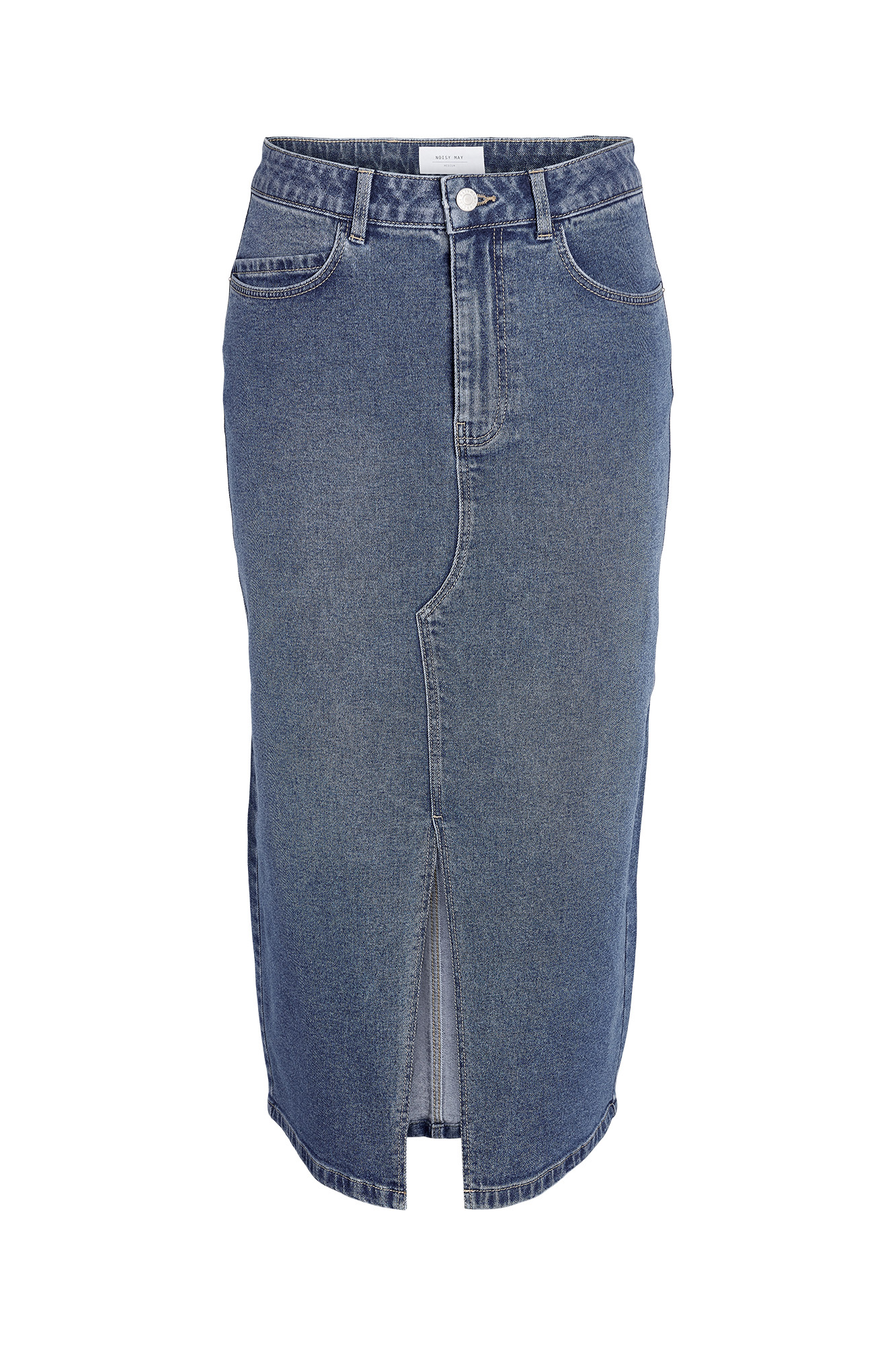 Saia midi jeans