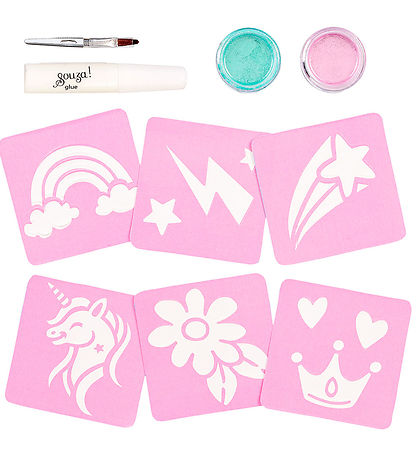 Souza Glitter-Tattoos - 12 Vorlagen - Unicorn