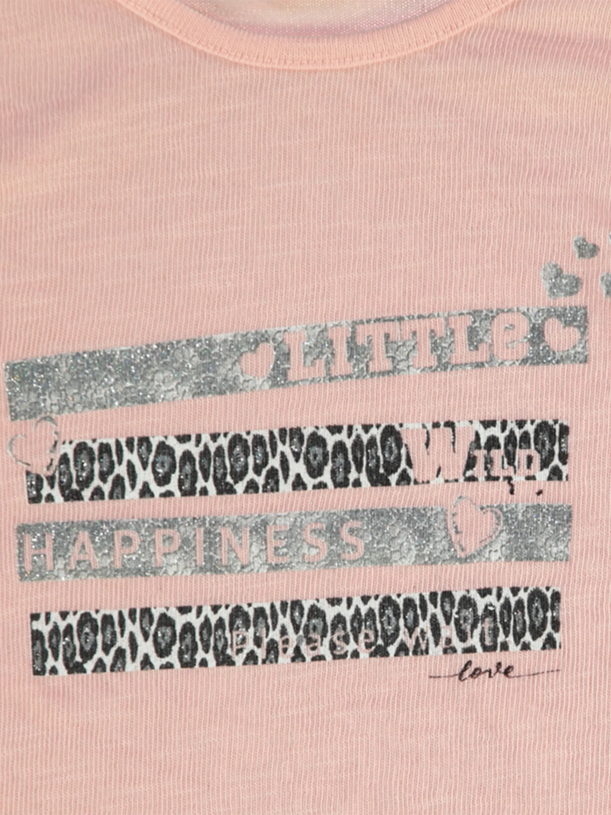 Mädchen Langarmshirt mit Glitzerprint