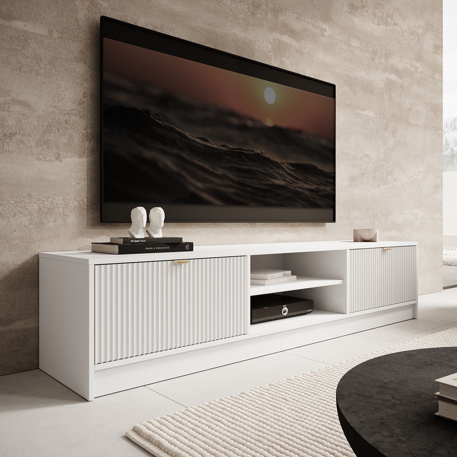 Tavares - TV-Meubel - Wit - 180 cm