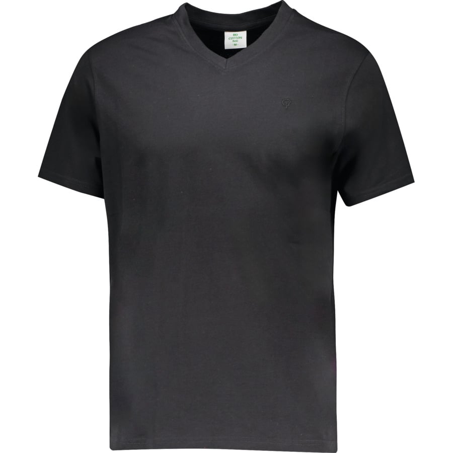 Herren-T-Shirt Bio mit V-Ausschnitt, weiss